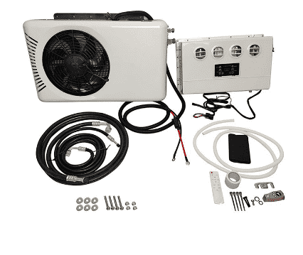 12V dc air conditioner 12 volt Truck air conditioning Electric split Parking ac for for Car Camper Van Automotive Bus semi truck Motorhome rv 7200BTU New Energy