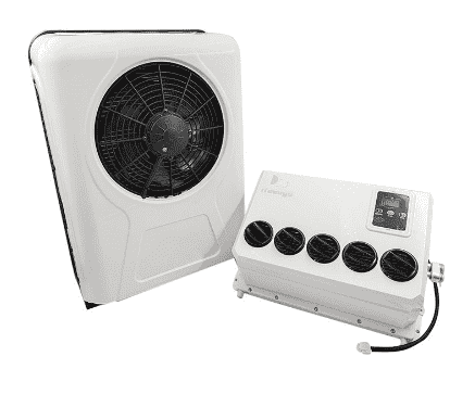 12V Truck Air Conditioner 10000BTU Electric Split Air Conditioning Parking ac unit 12 volt for semi truck Motorhome Tractor Trailer Camper Van Automotive RV New Energy